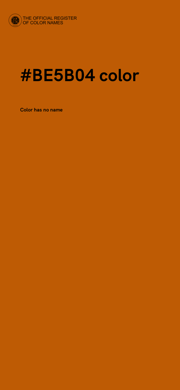 #BE5B04 color image