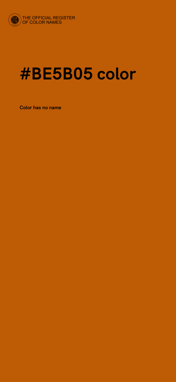 #BE5B05 color image