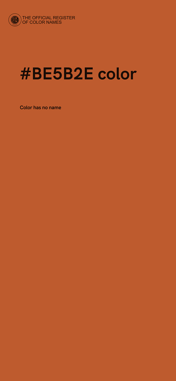 #BE5B2E color image