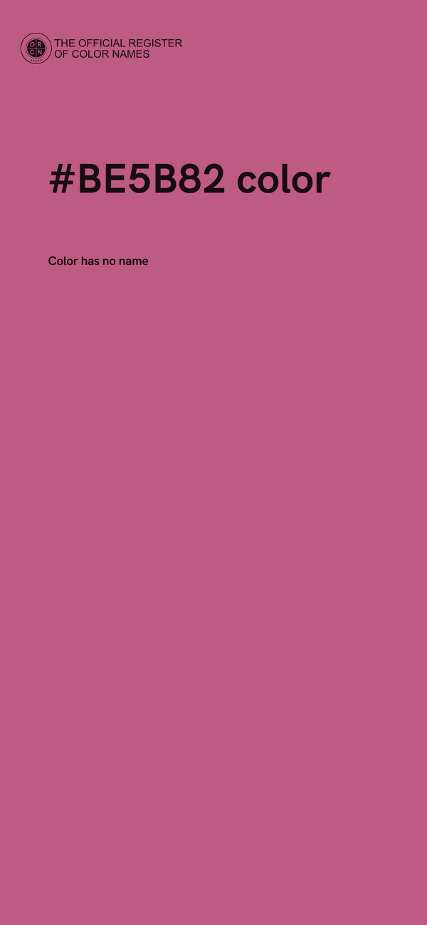 #BE5B82 color image