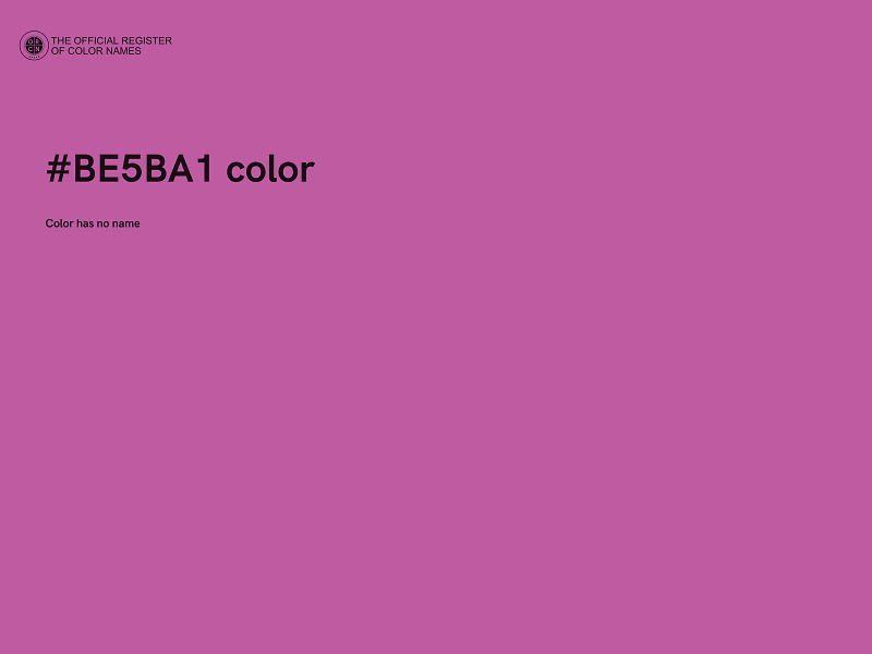 #BE5BA1 color image