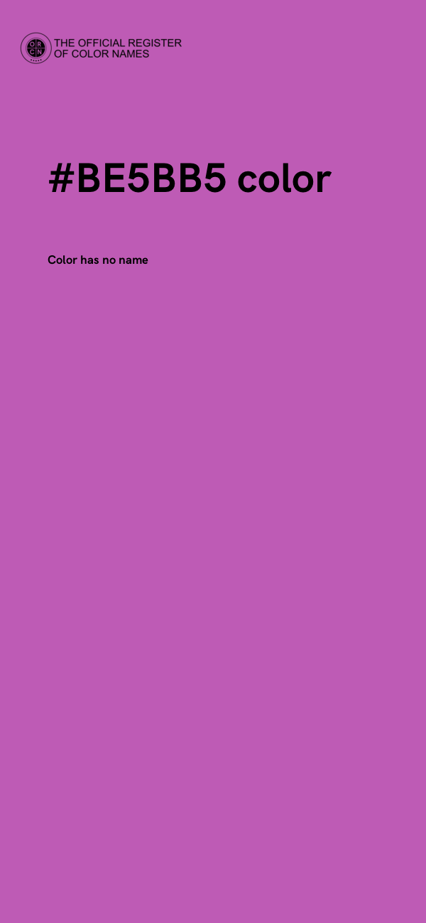 #BE5BB5 color image