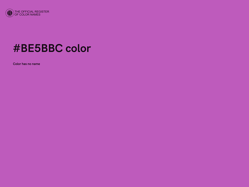 #BE5BBC color image