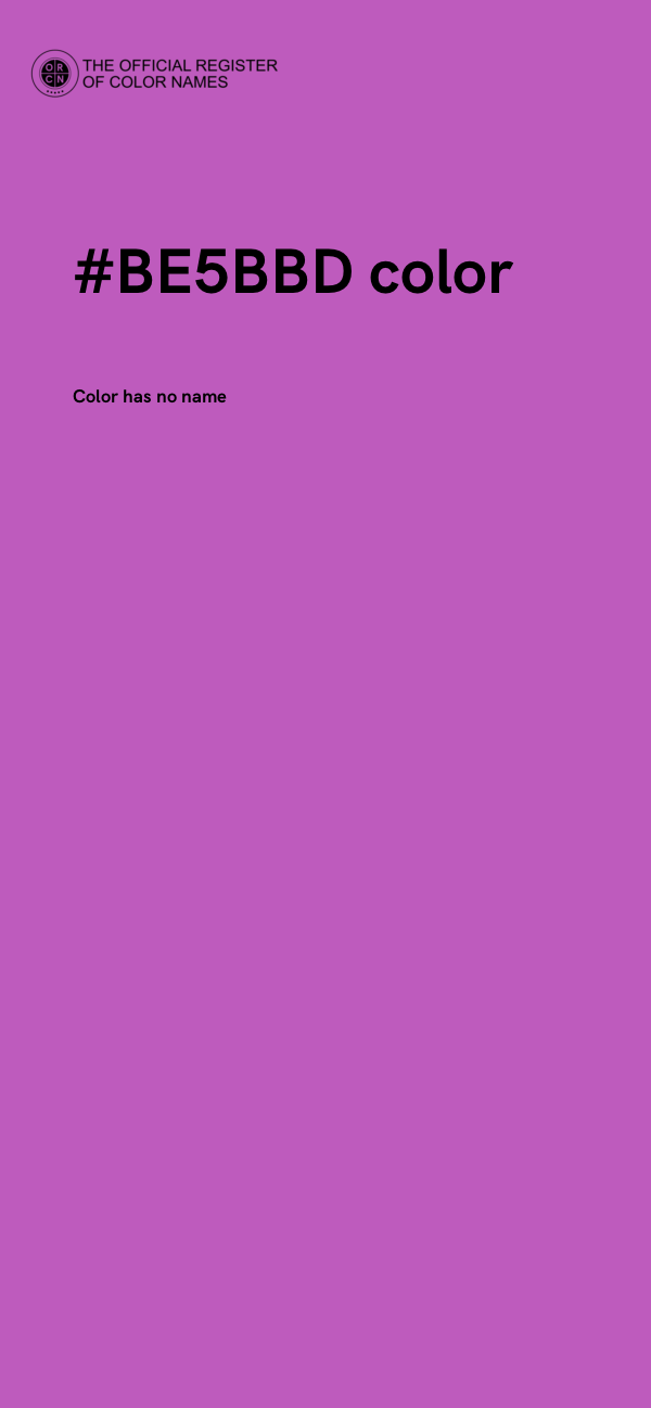 #BE5BBD color image