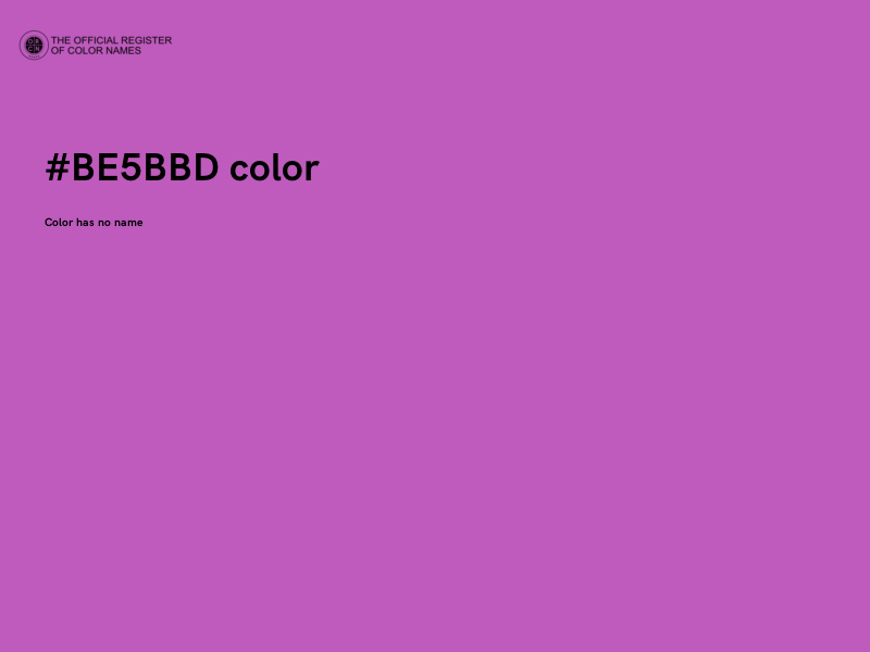 #BE5BBD color image