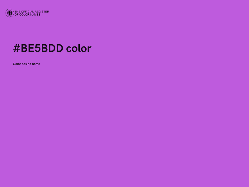 #BE5BDD color image