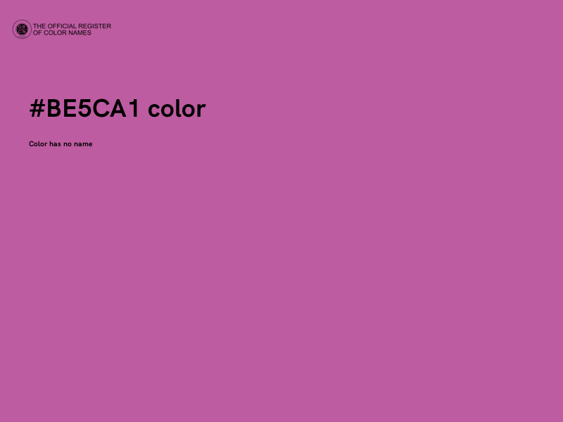 #BE5CA1 color image