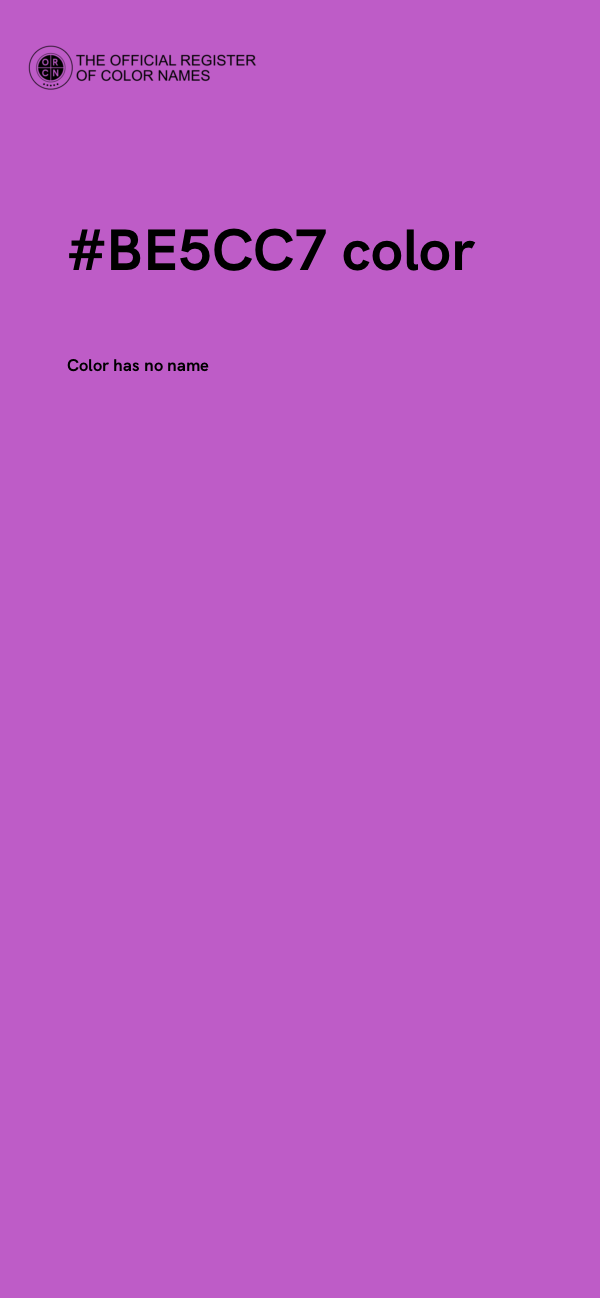 #BE5CC7 color image