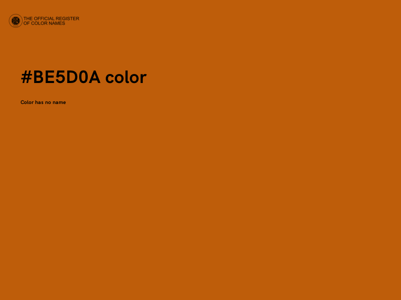 #BE5D0A color image