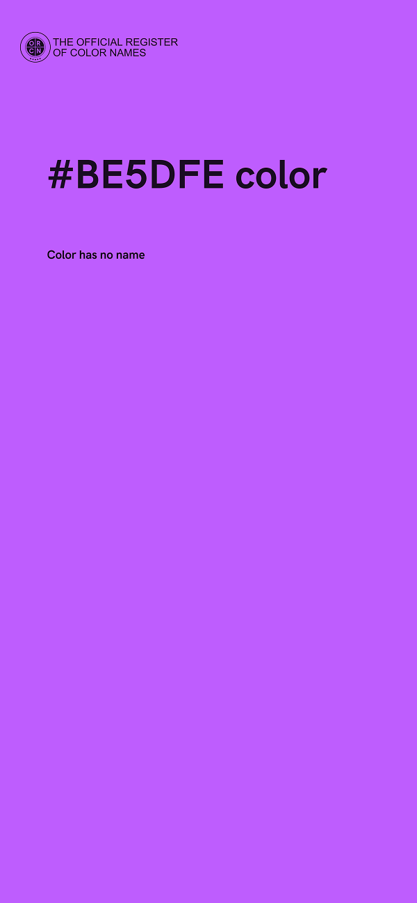 #BE5DFE color image