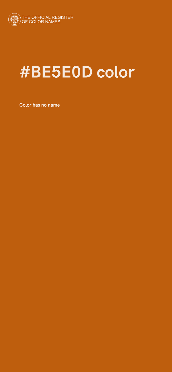 #BE5E0D color image