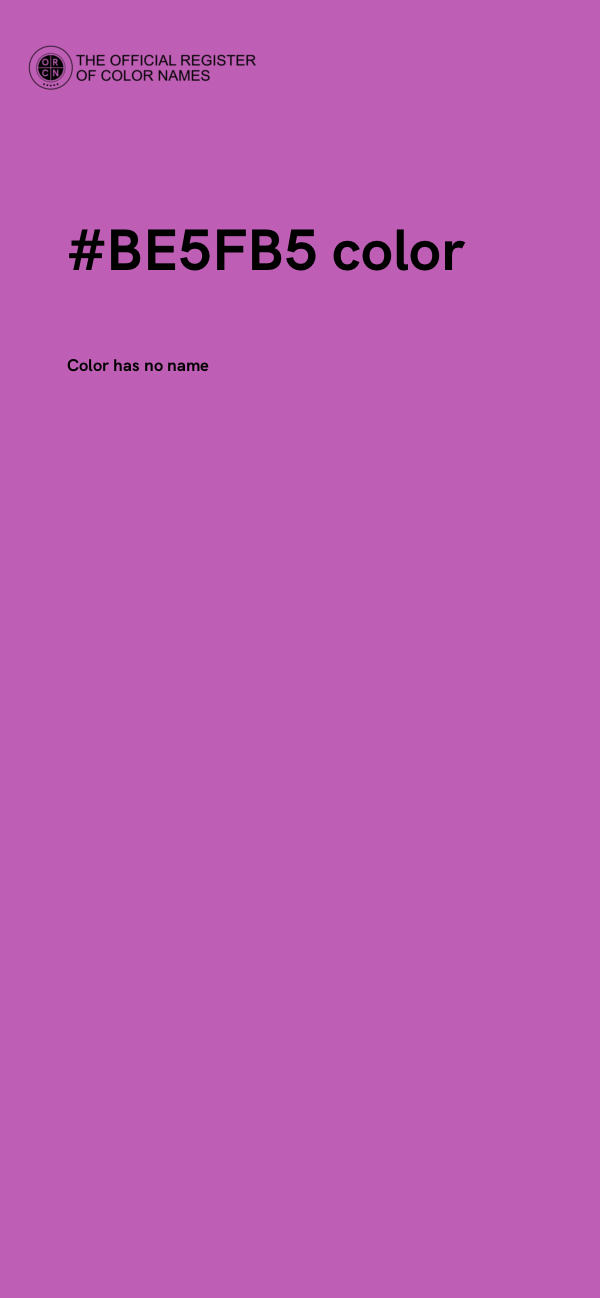 #BE5FB5 color image
