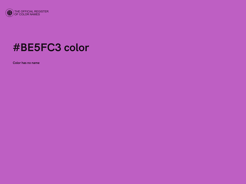 #BE5FC3 color image