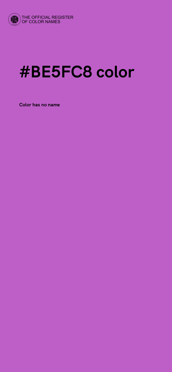 #BE5FC8 color image