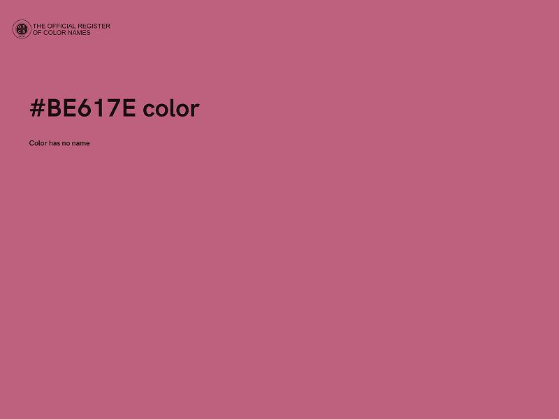 #BE617E color image