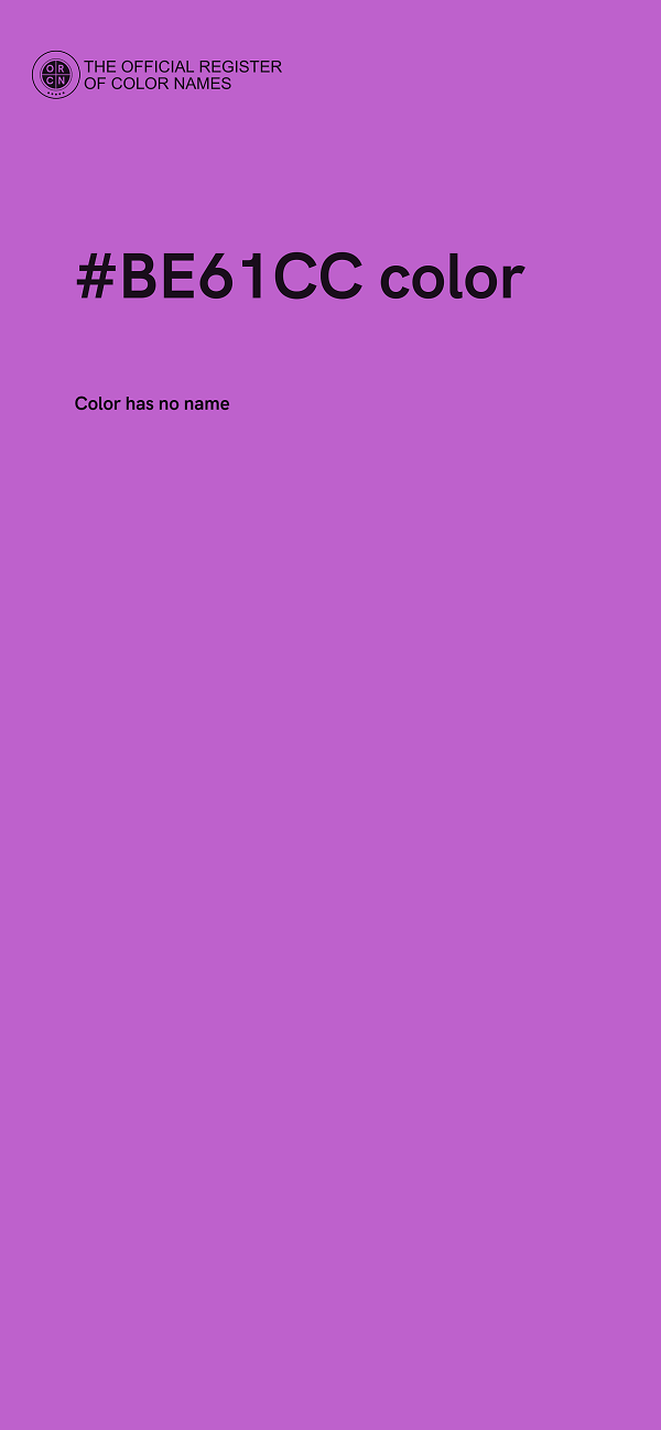 #BE61CC color image