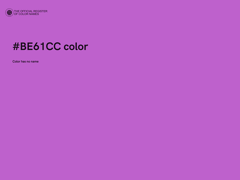 #BE61CC color image