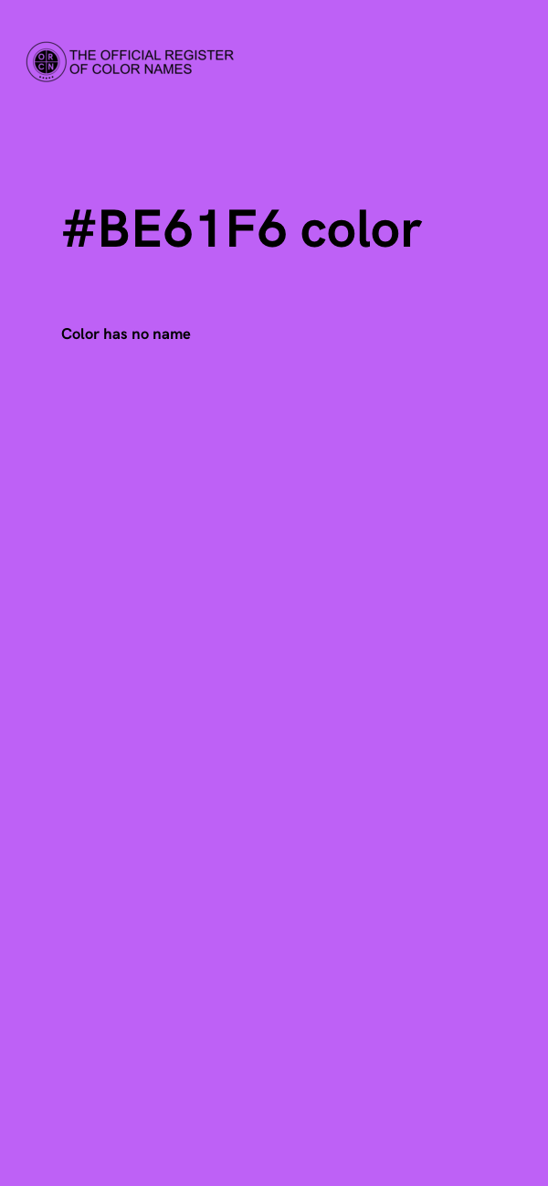 #BE61F6 color image