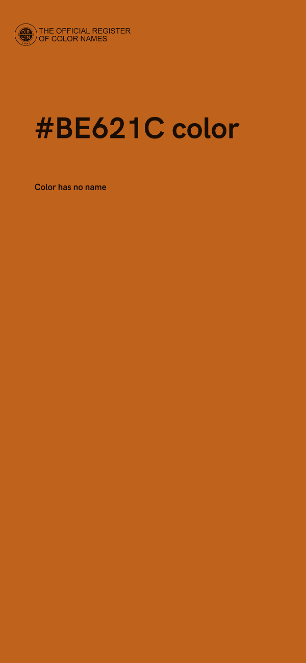 #BE621C color image