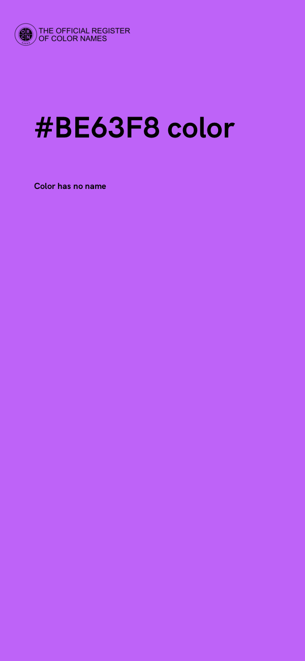 #BE63F8 color image