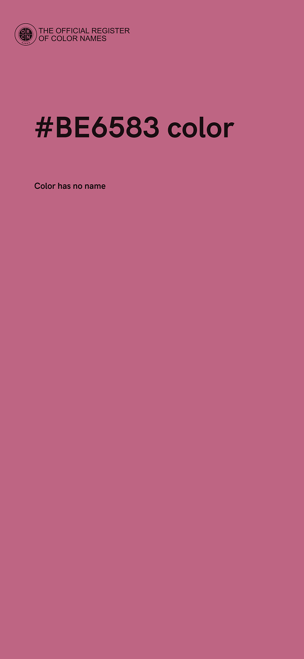 #BE6583 color image