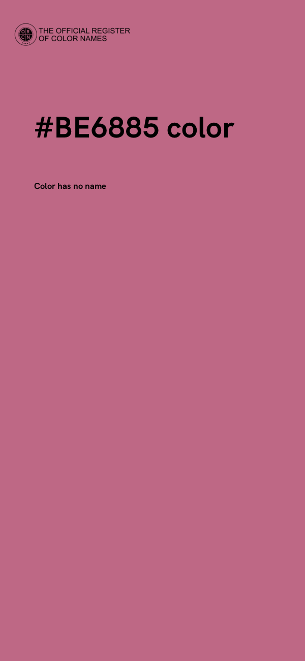 #BE6885 color image