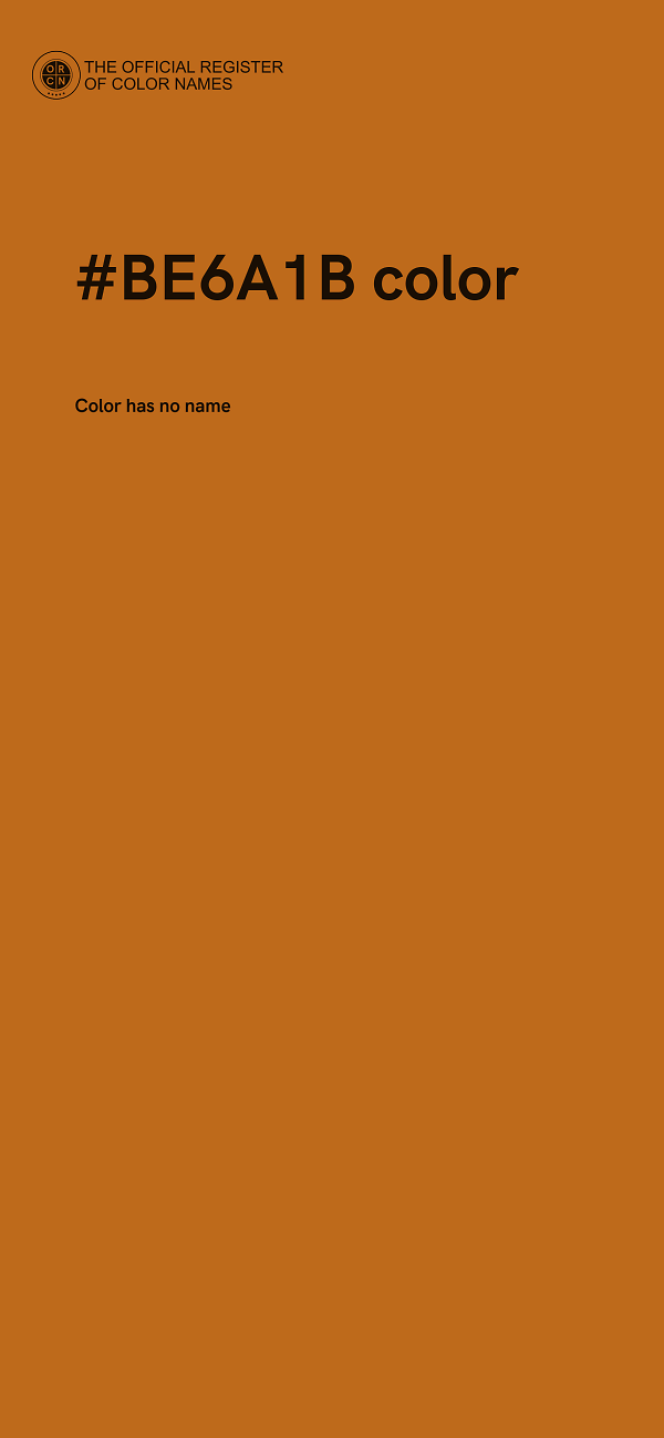 #BE6A1B color image