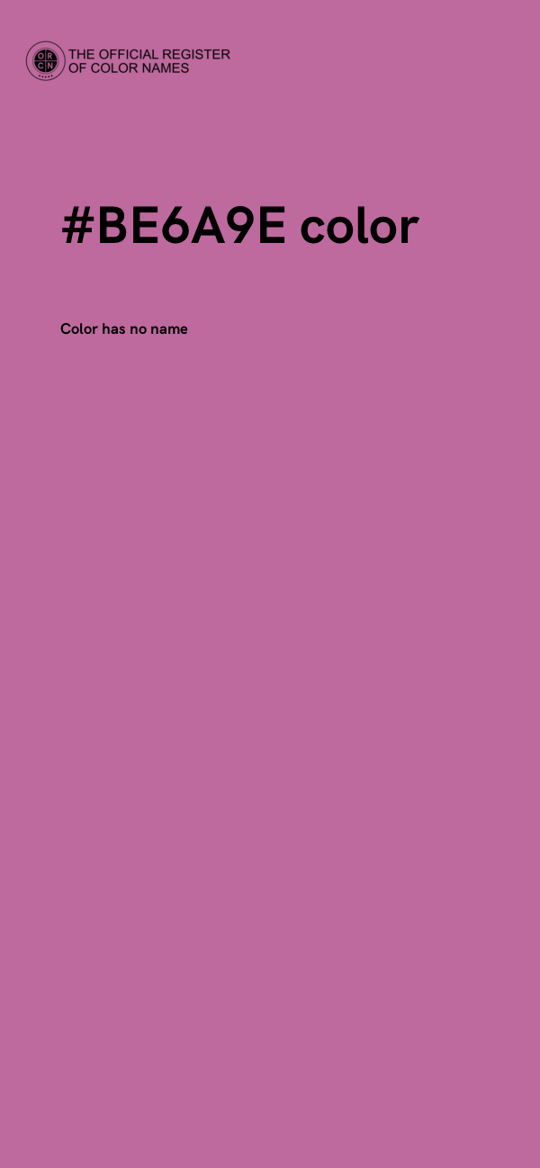 #BE6A9E color image