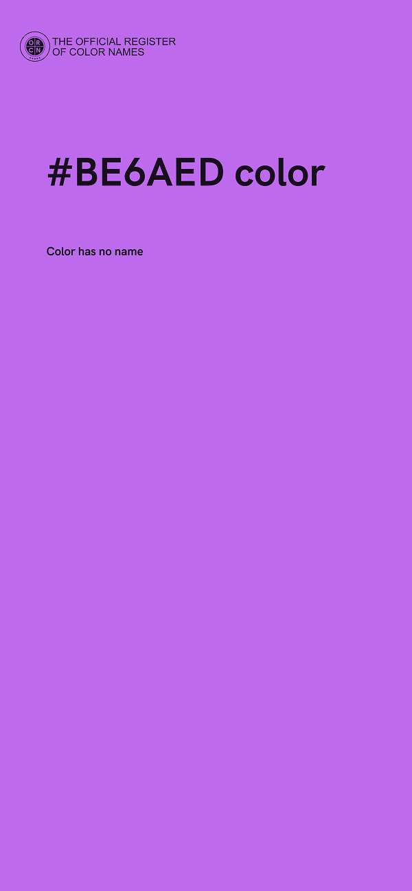 #BE6AED color image