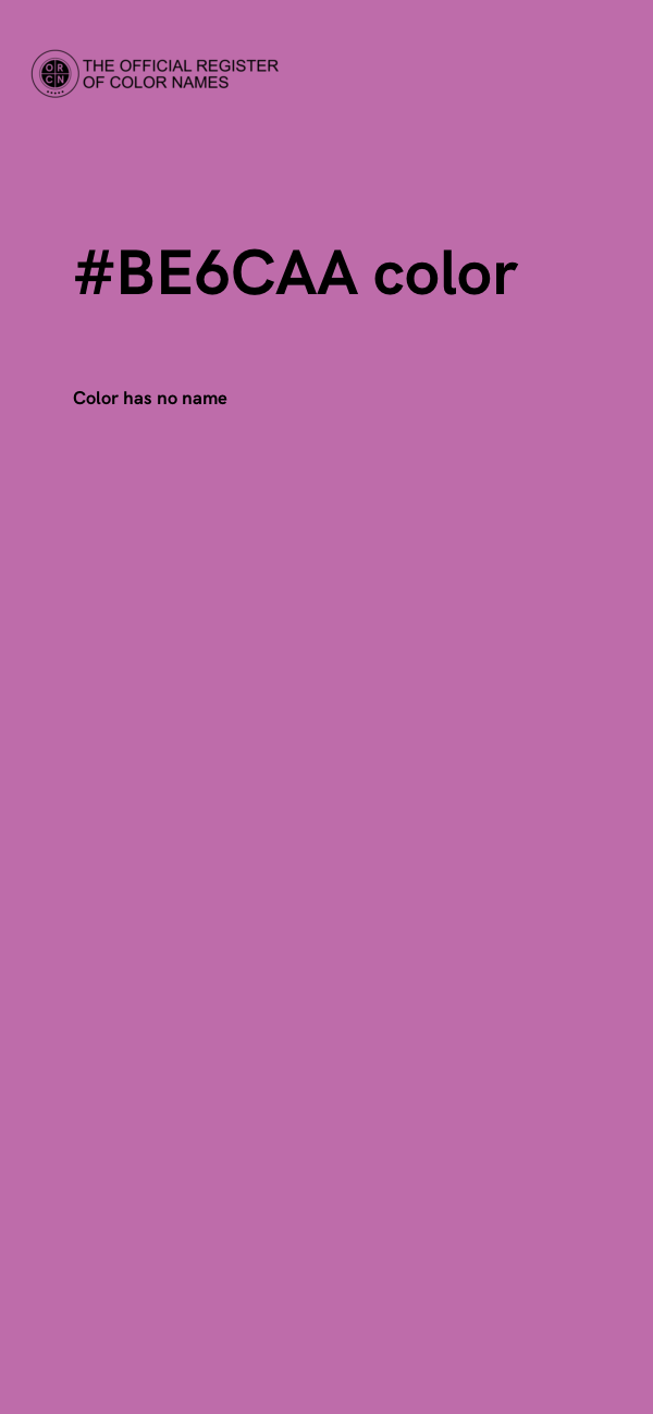 #BE6CAA color image