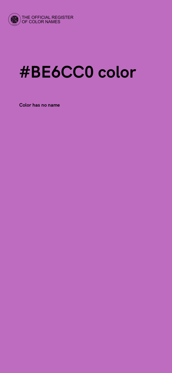 #BE6CC0 color image