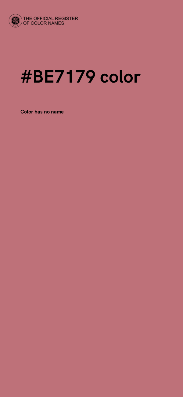 #BE7179 color image