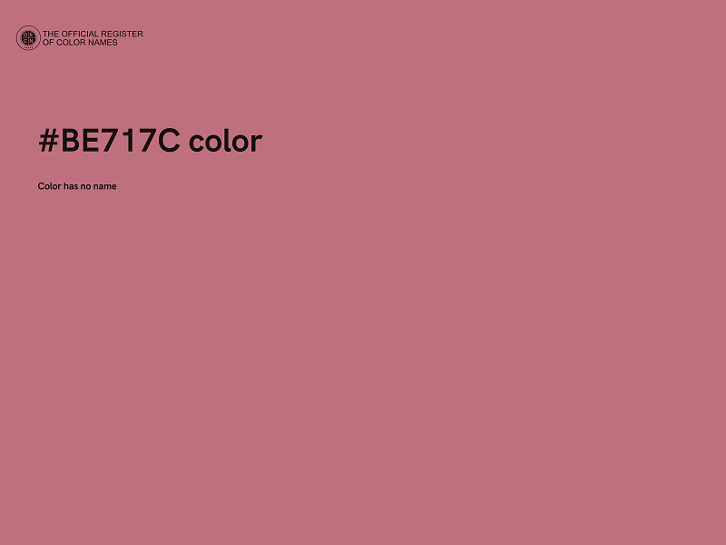 #BE717C color image