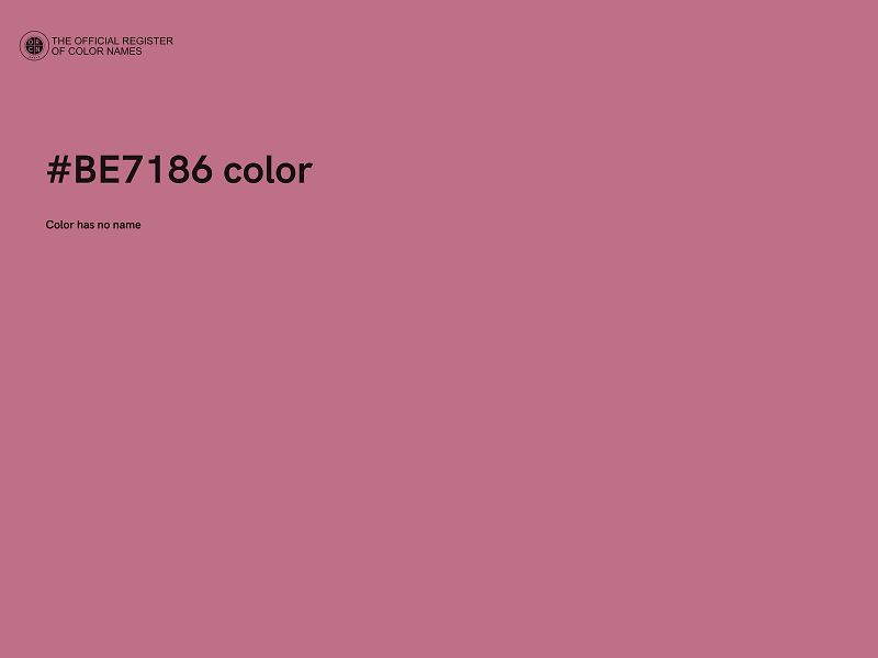 #BE7186 color image