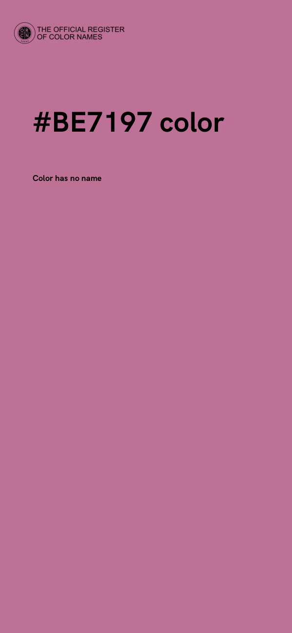 #BE7197 color image