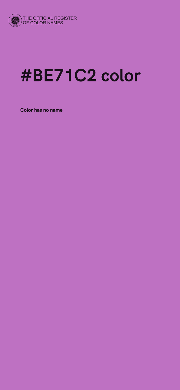 #BE71C2 color image