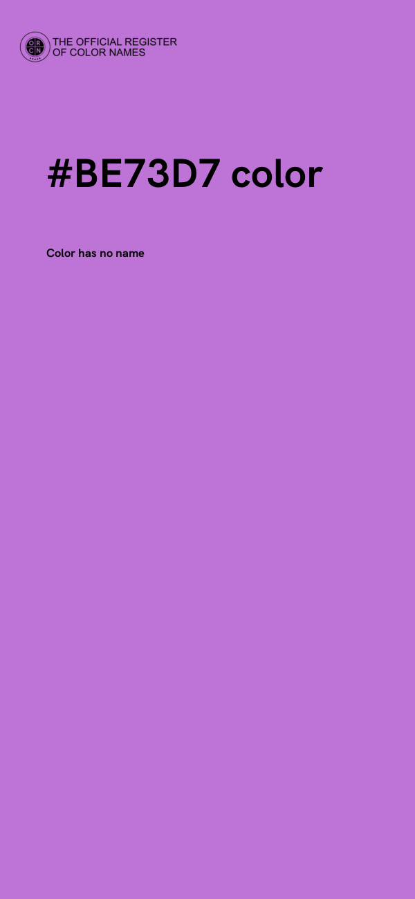 #BE73D7 color image