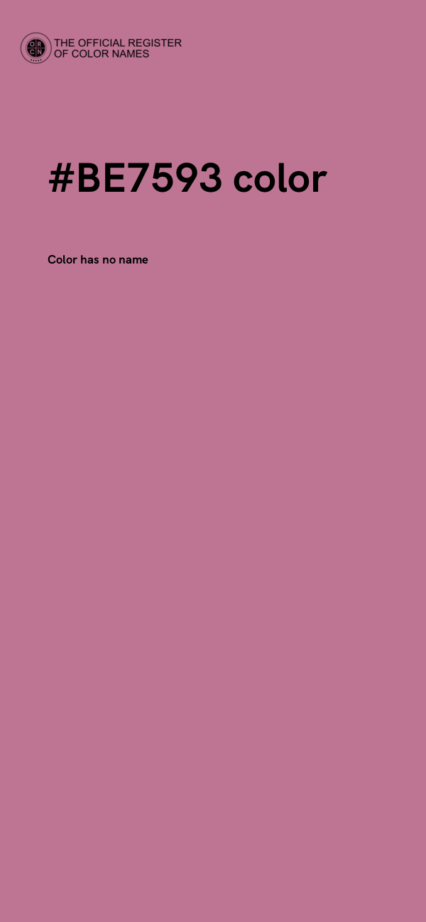 #BE7593 color image