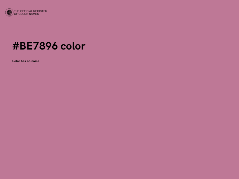 #BE7896 color image