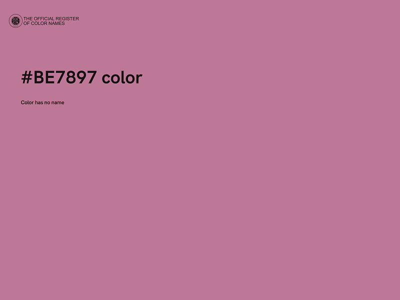 #BE7897 color image