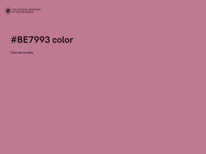 #BE7993 color image