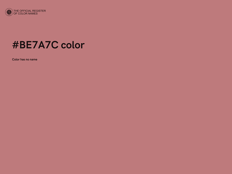 #BE7A7C color image