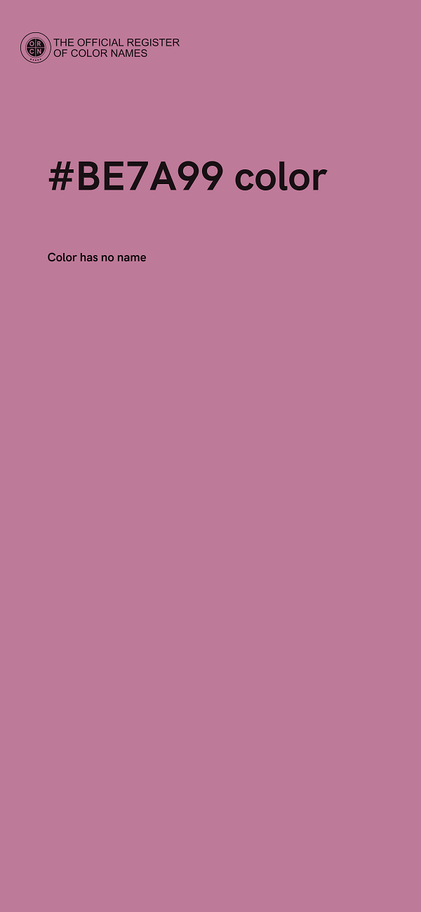 #BE7A99 color image