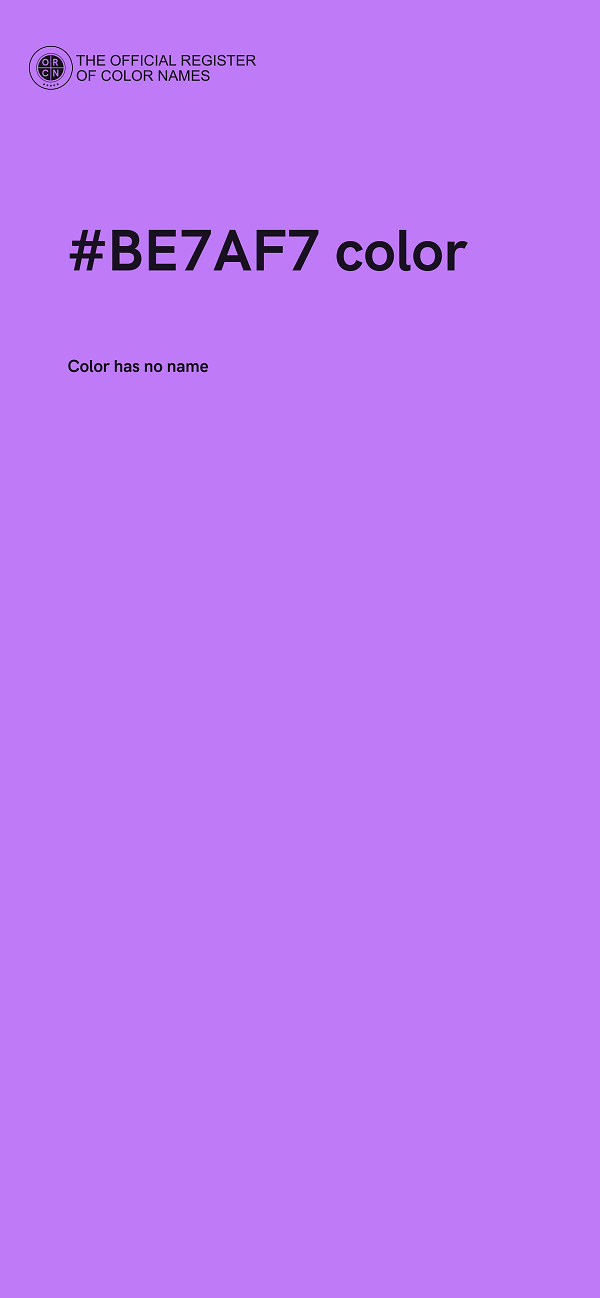 #BE7AF7 color image