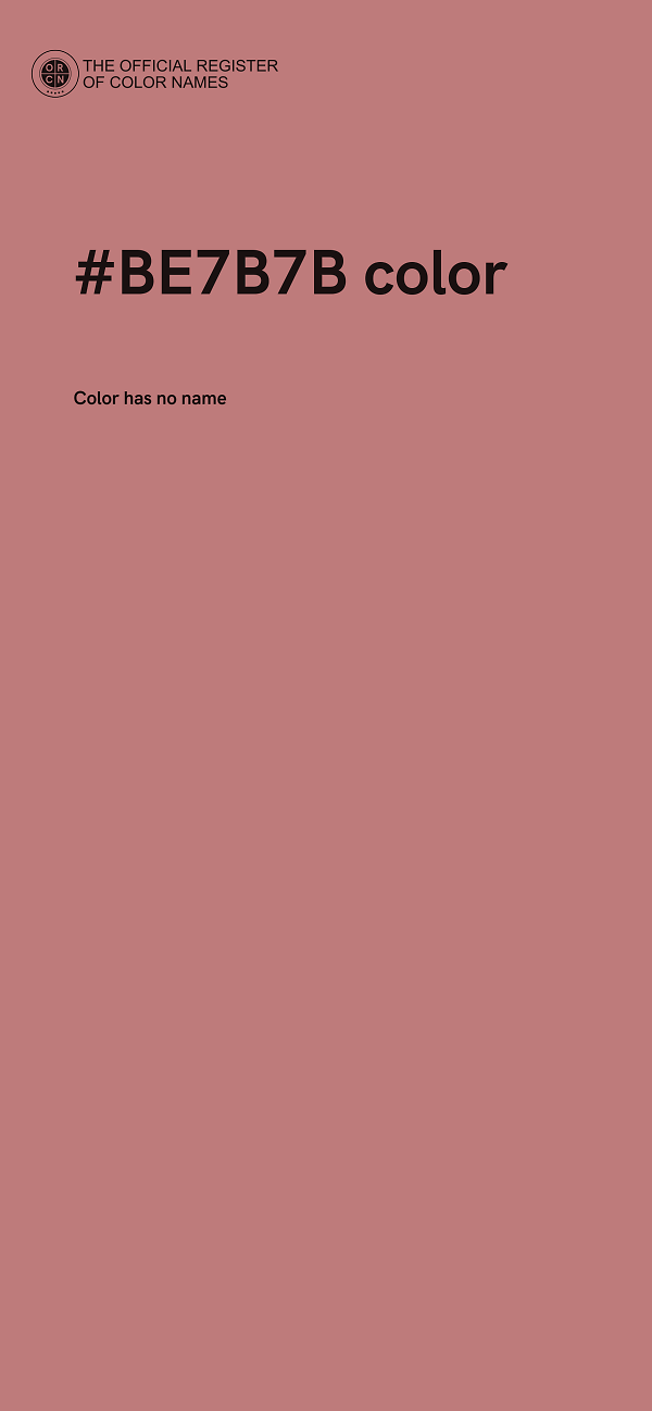 #BE7B7B color image