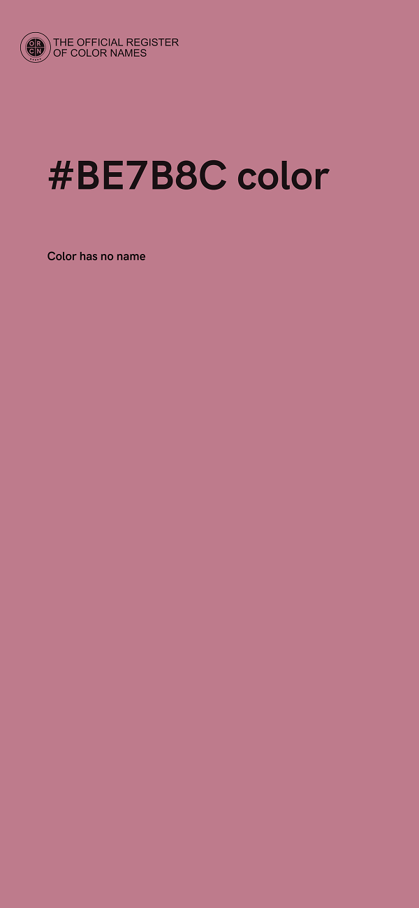 #BE7B8C color image