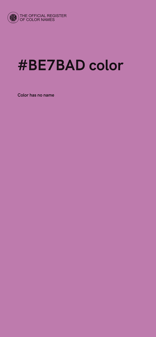 #BE7BAD color image