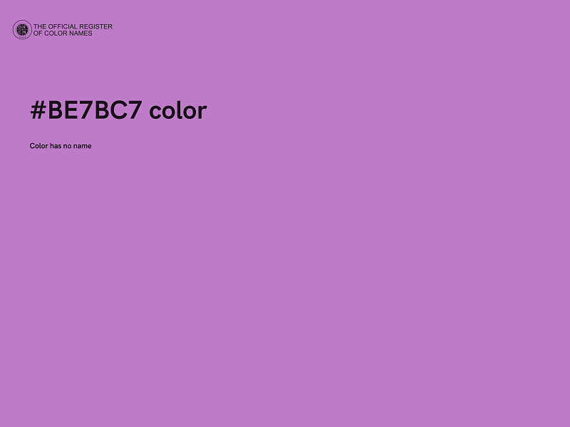 #BE7BC7 color image