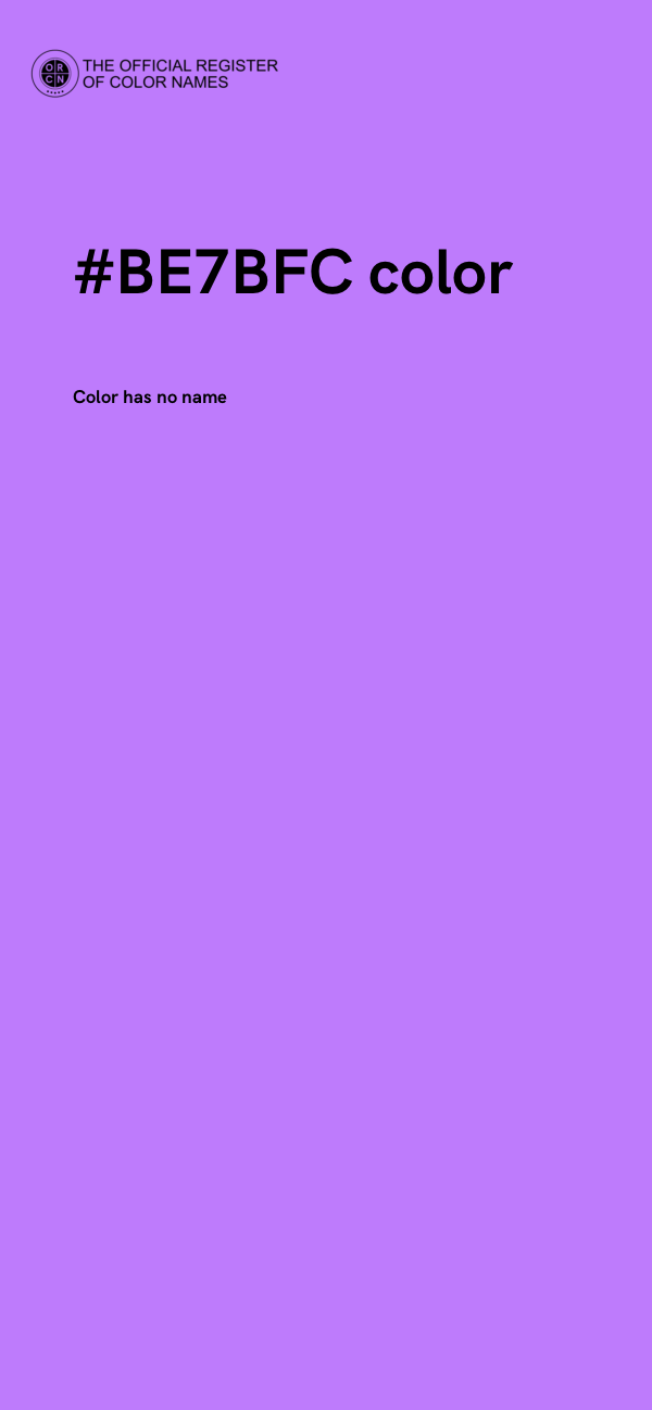 #BE7BFC color image