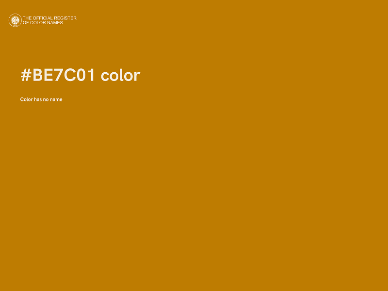 #BE7C01 color image